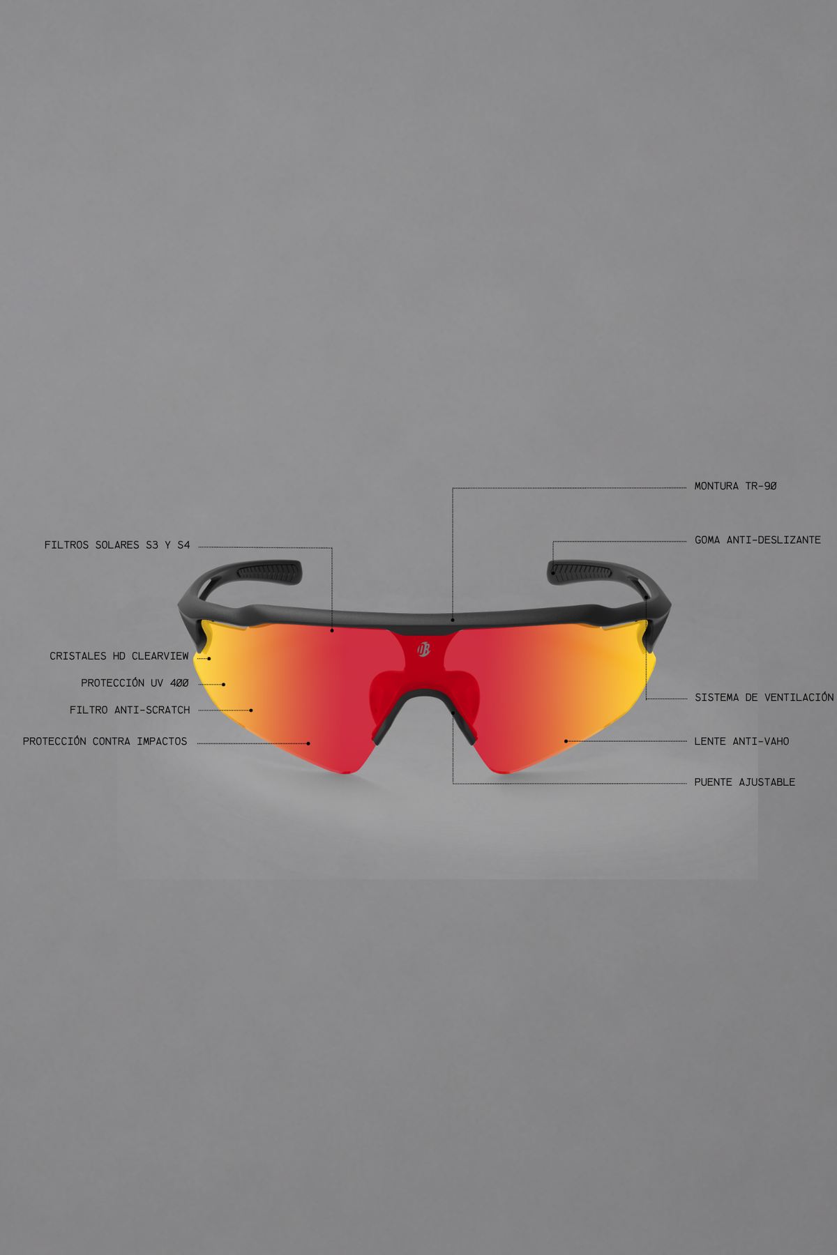 Drybreak Padel Glasses – Fire 2.0